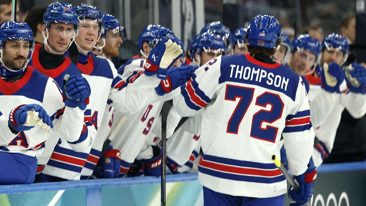 Larkin Praises Sabres' Thompson's Rare Long-Range Shot at Olympics