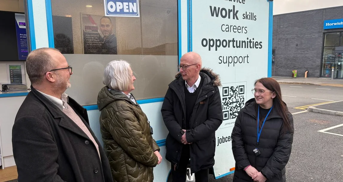 UK expands Bolton's mobile job centre to nine areas after 800 users served