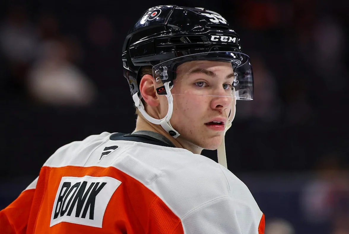 Flyers prospect Oliver Bonk savors first NHL call-up after injury delay