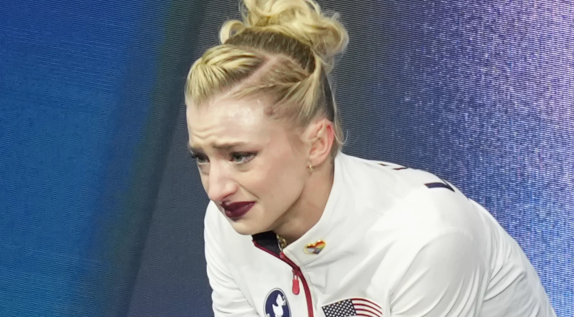 Amber Glenn Tears Up After Botched Jump Drops Her to 13th at Olympics