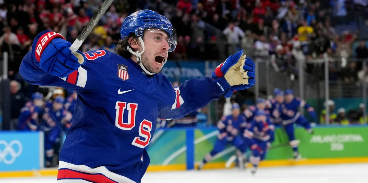 Quinn Hughes Scores OT Winner to Lift USA Past Sweden 2-1