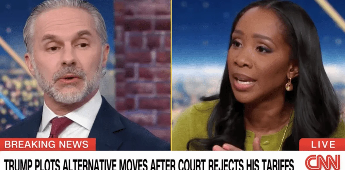 CNN's Abby Phillip clashes with podcaster over Trump tariff powers