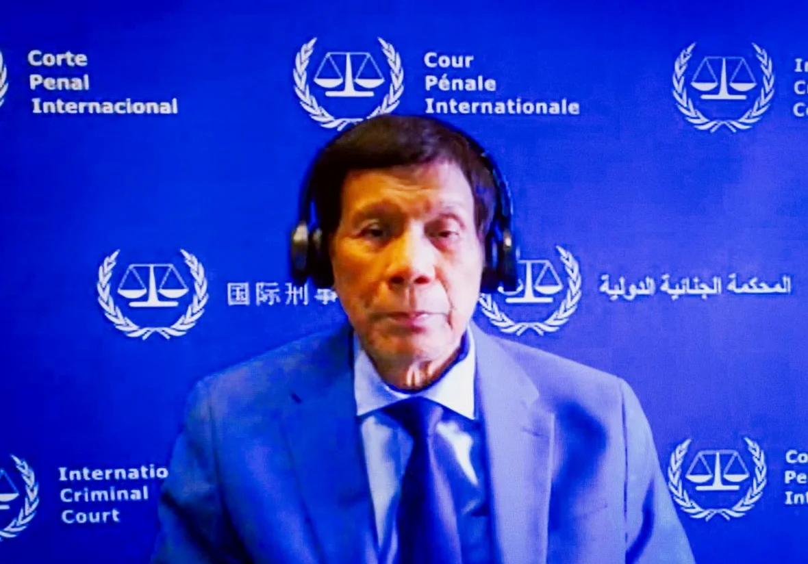 CPI aprueba que Duterte se ausente de audiencia de confirmación