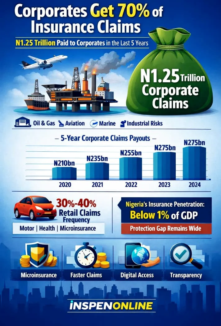 대기업이 70% 보험금 지급, 대부분의 니제리아인은 보험 미가입