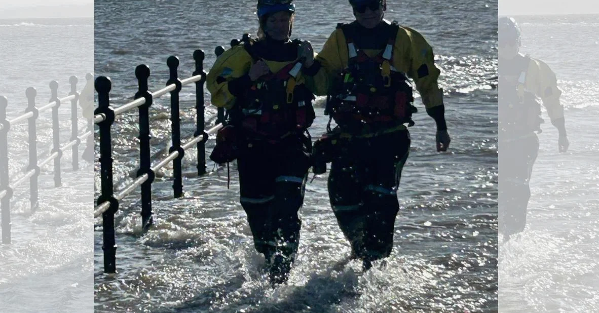 Wirral Coastguards Warn of Flooding Risks at West Kirby Marine Lake Path