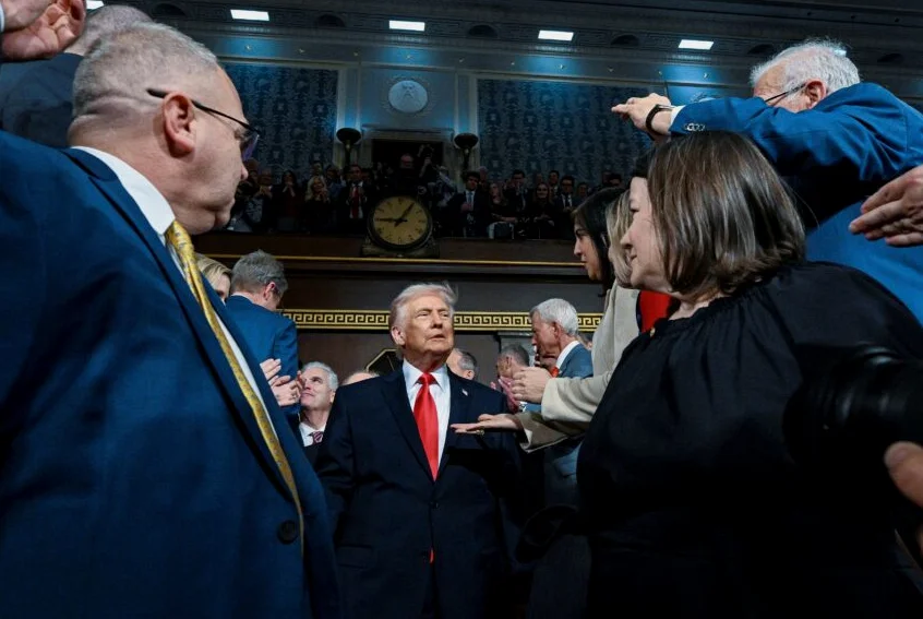 Trump's SOTU Address: Immigration Focus Amid Tariff Claims and Political Struggles