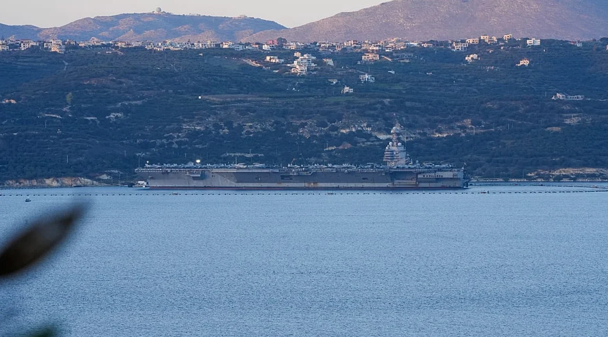 USS Gerald R. Ford Arrives in Crete as U.S. Strengthens Presence in Middle East
