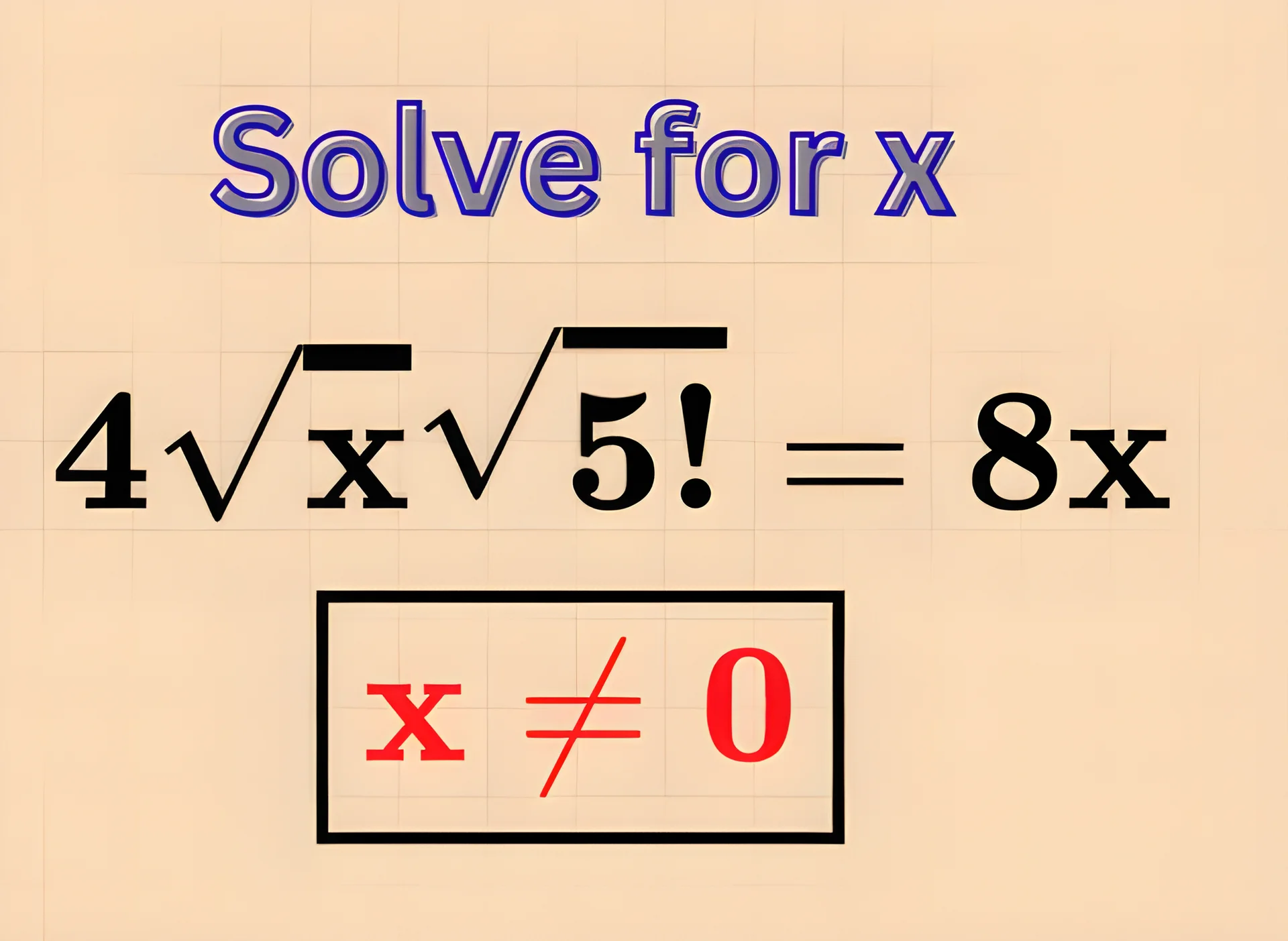 Mathematician Solves Radical Equation Using Strategic Simplification