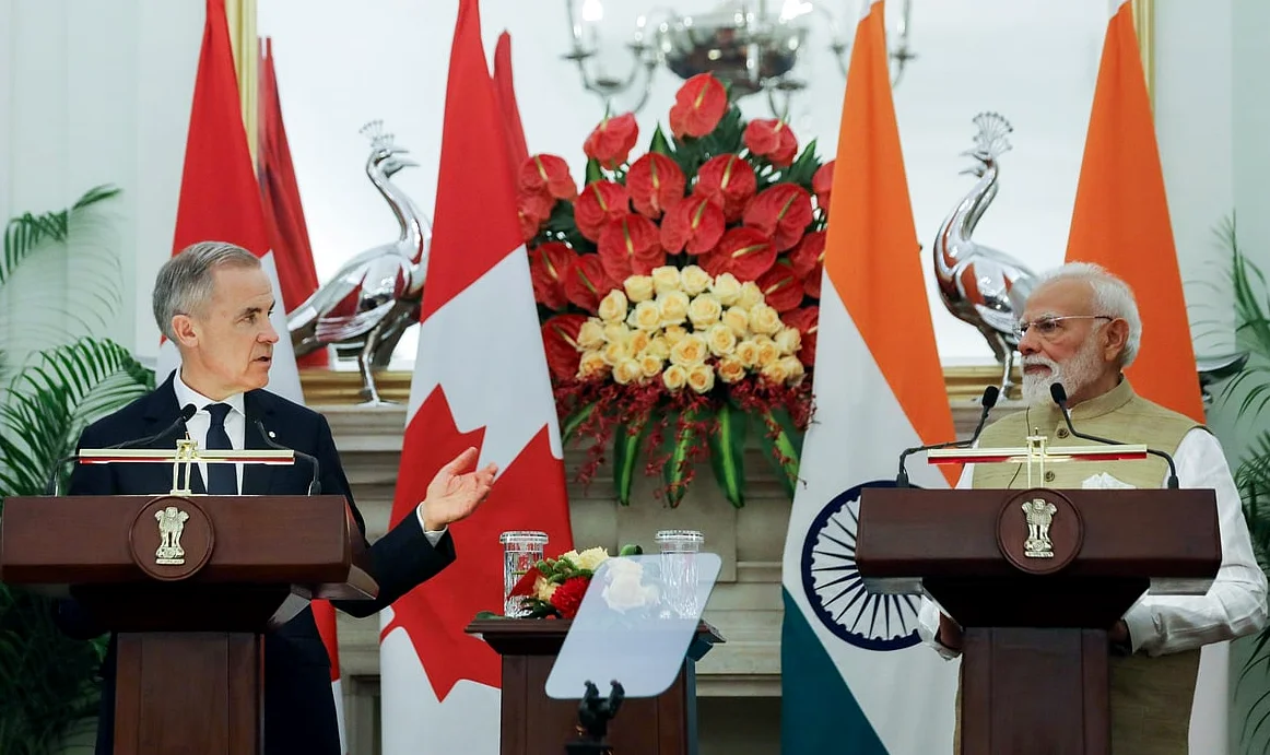 インド・カナダ、関係刷新　500億ドル貿易目標、防衛・AI協力