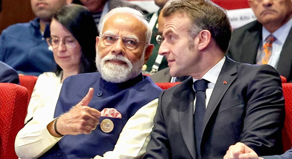 中東情勢に焦点　モディ首相とマクロン大統領が対話強調