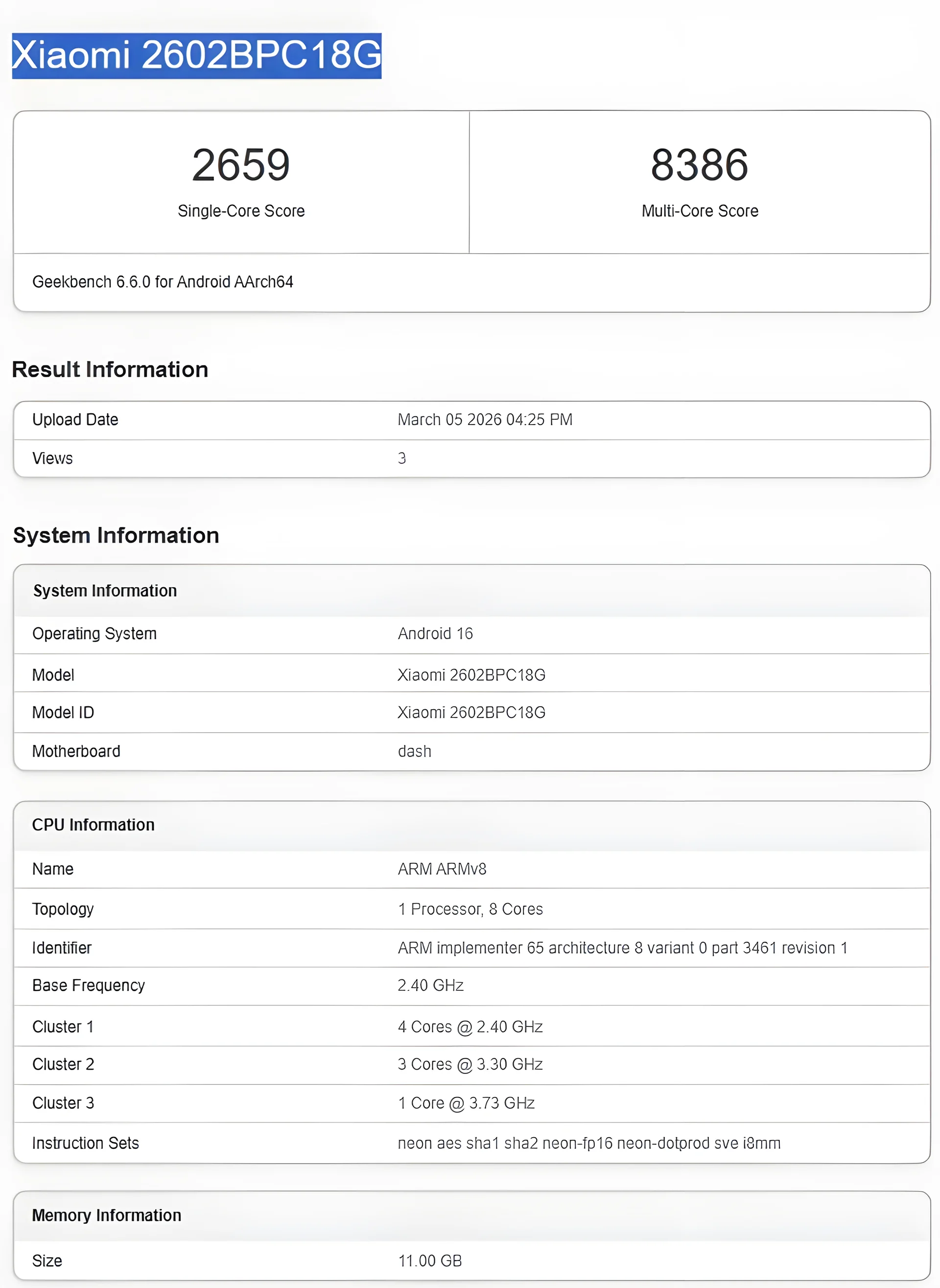 Poco X8 Pro Max con Dimensity 9500s aparece en Geekbench, revela rendimiento