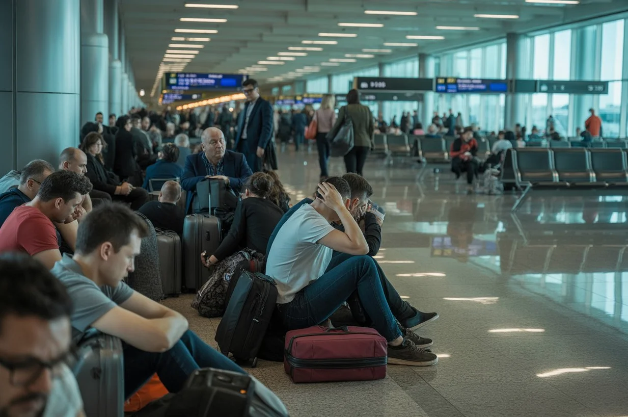 Más de 28 vuelos cancelados en el aeropuerto internacional de Kuwait dejan a miles de pasajeros varados