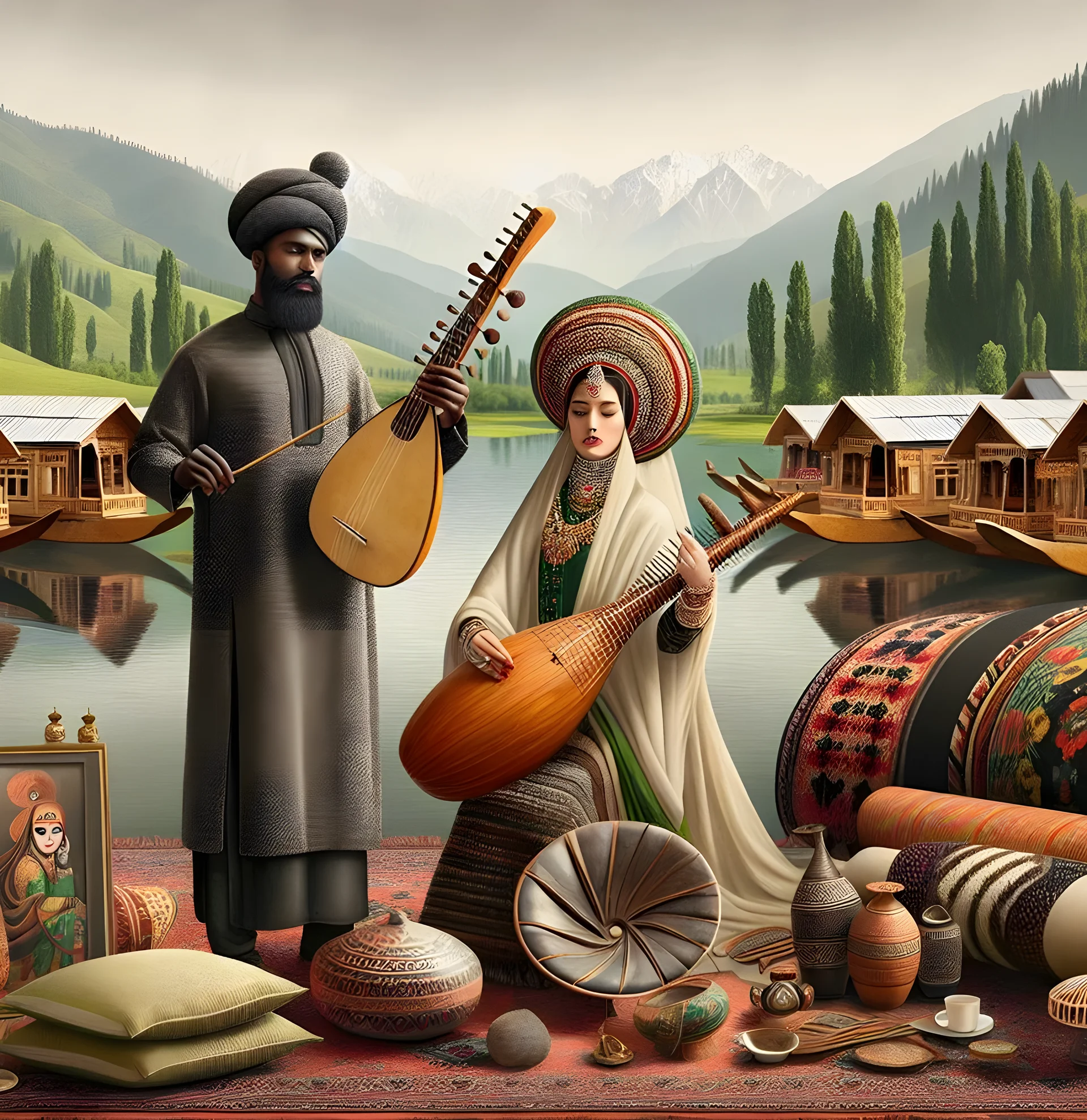 Nieve transforma destinos turísticos de Cachemira en un mundo de invierno