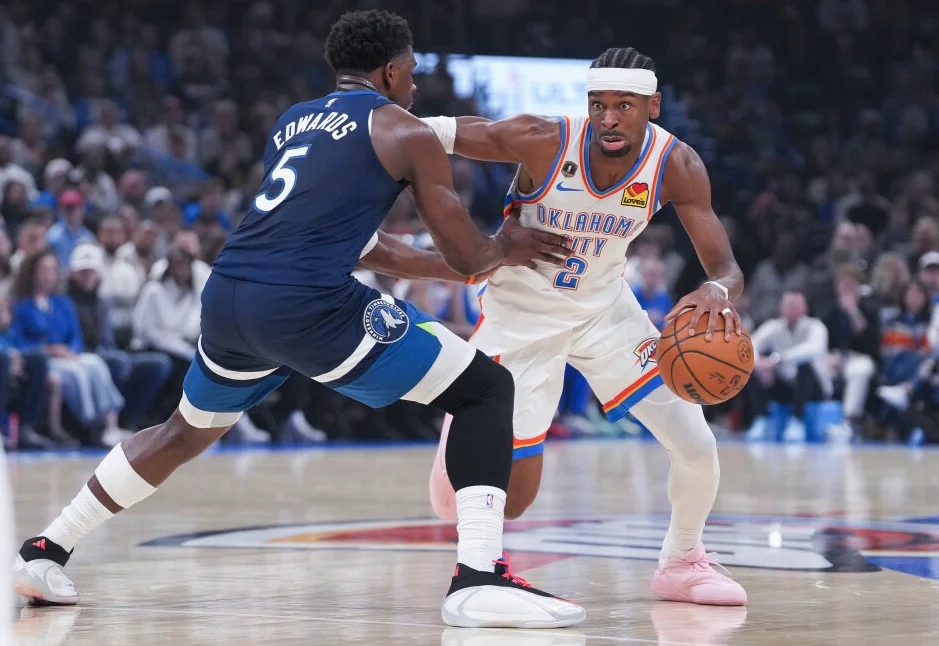 Gilgeous-Alexander keeps record 20-point streak alive as Thunder win 8th straight, beat Timberwolves