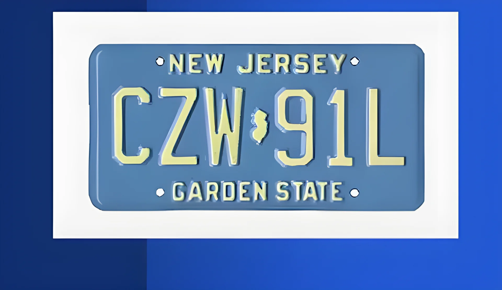 ニュージャージー州、クラシックな青いナンバープレートの復活を検討