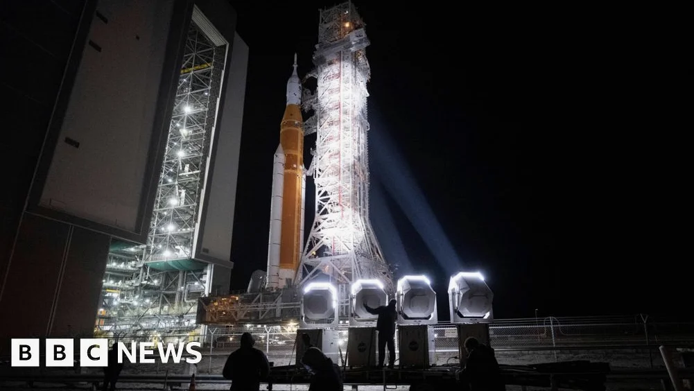 NASA's Artemis Moon Rocket Rolls Back to Pad for Possible April Launch