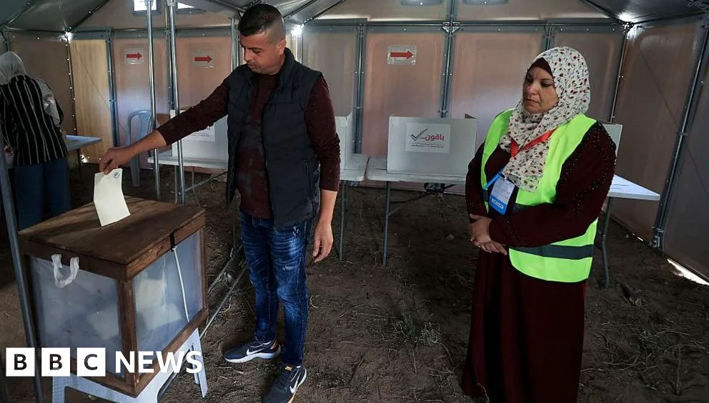 Palestinians in West Bank and some in Gaza vote in local elections