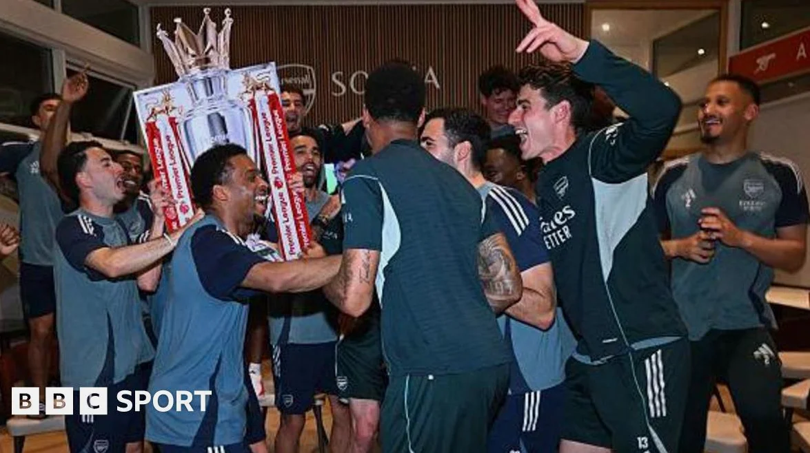 Boats, fire and a TikTok song – inside Arsenal’s title win