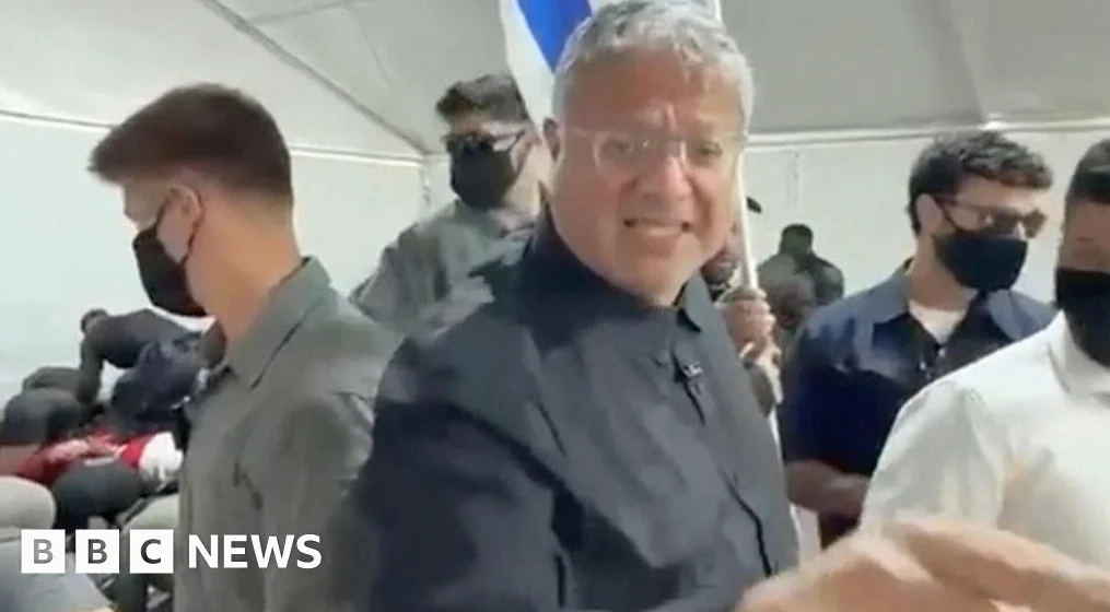 Far-right Israeli minister condemned for taunting handcuffed Gaza flotilla activists