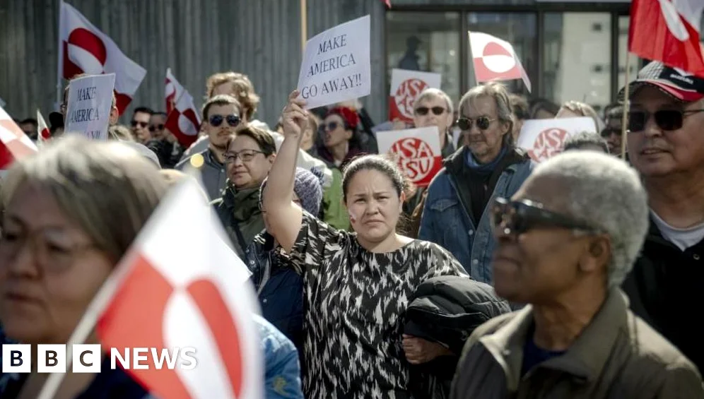 Greenlanders Protest Against Trump at New US Consulate