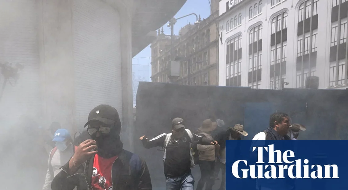 Mexico City Police Teargas Teachers’ Protest Ahead of World Cup