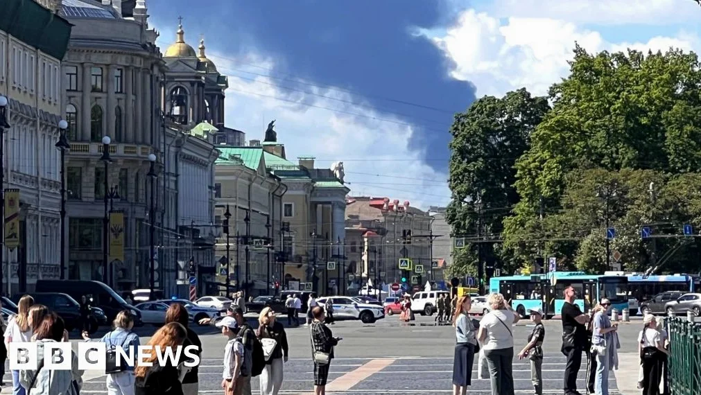 Ukrainian drones hit St Petersburg as Putin’s flagship economic forum opens
