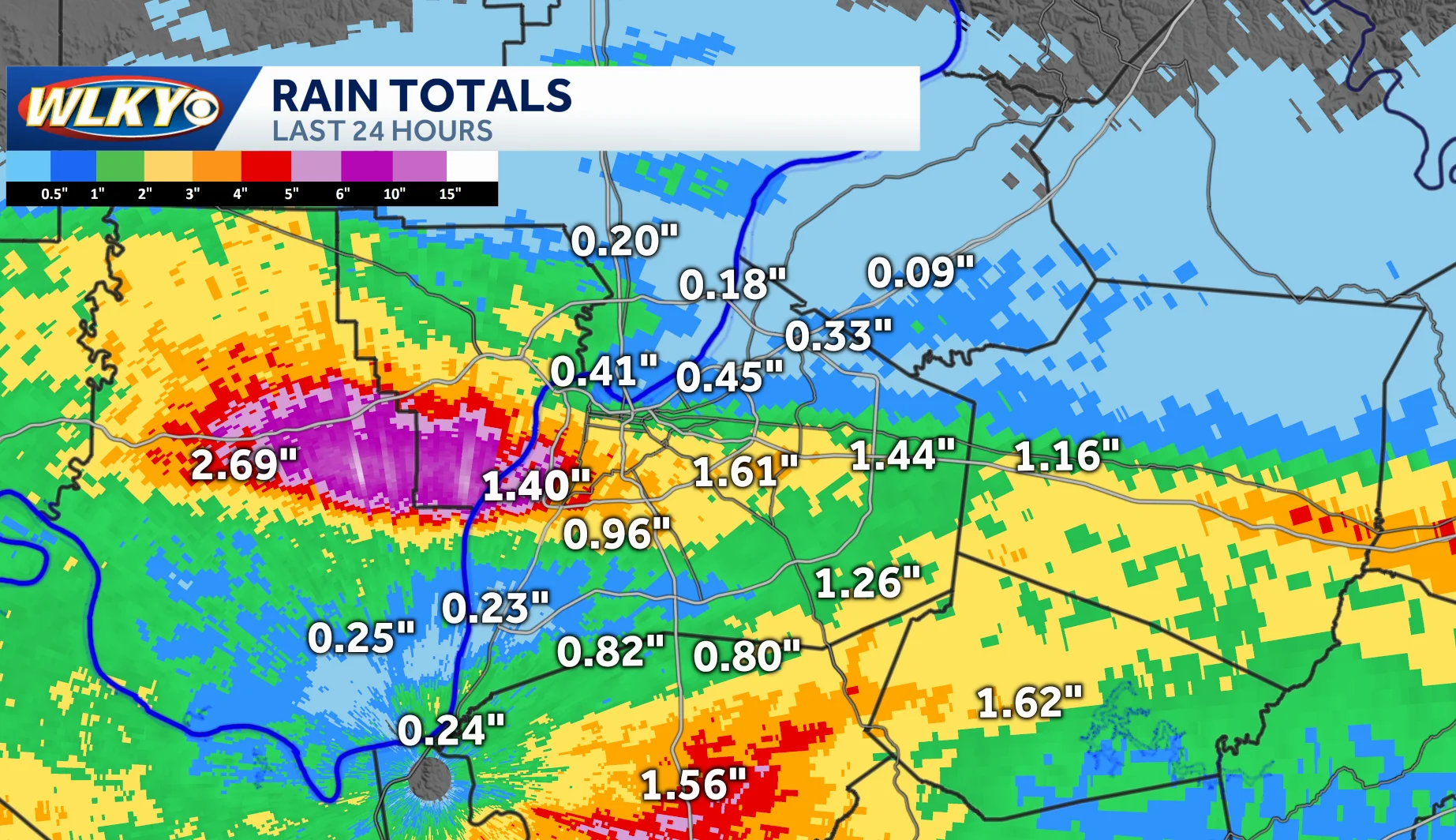Louisville Weather: High Temps, Storms, and Rainfall Totals