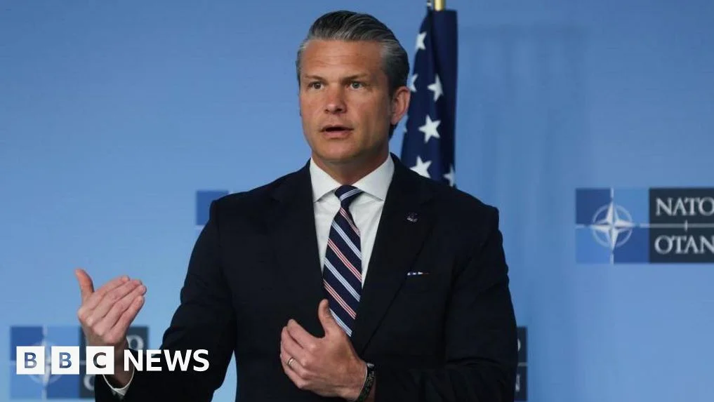 Hegseth renews Nato criticism and says US will review presence in Europe