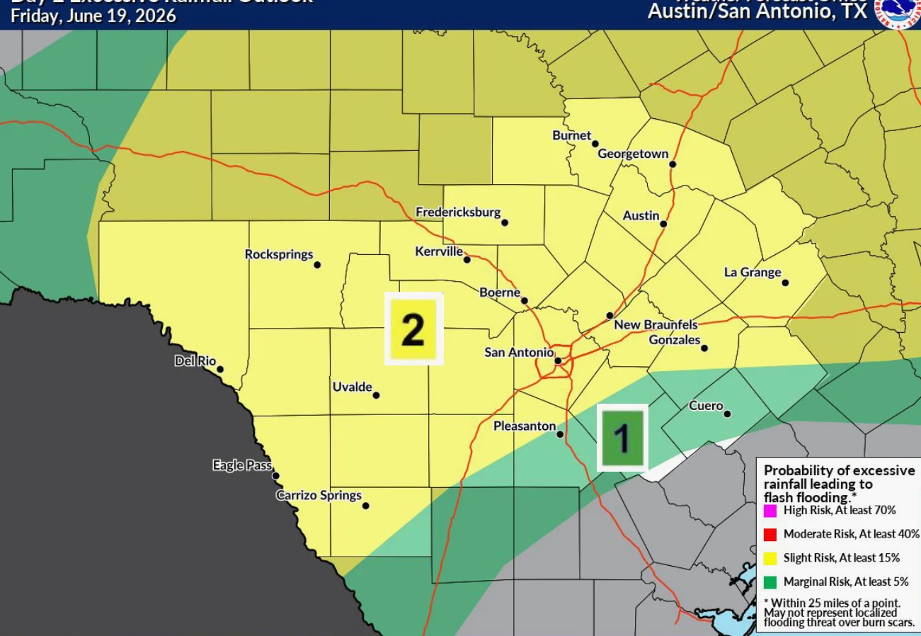 San Antonio Weather: Rising Flood Risk Amid High Heat