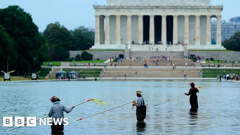 Former Olympian Denies Vandalising Reflecting Pool After $14M Renovation