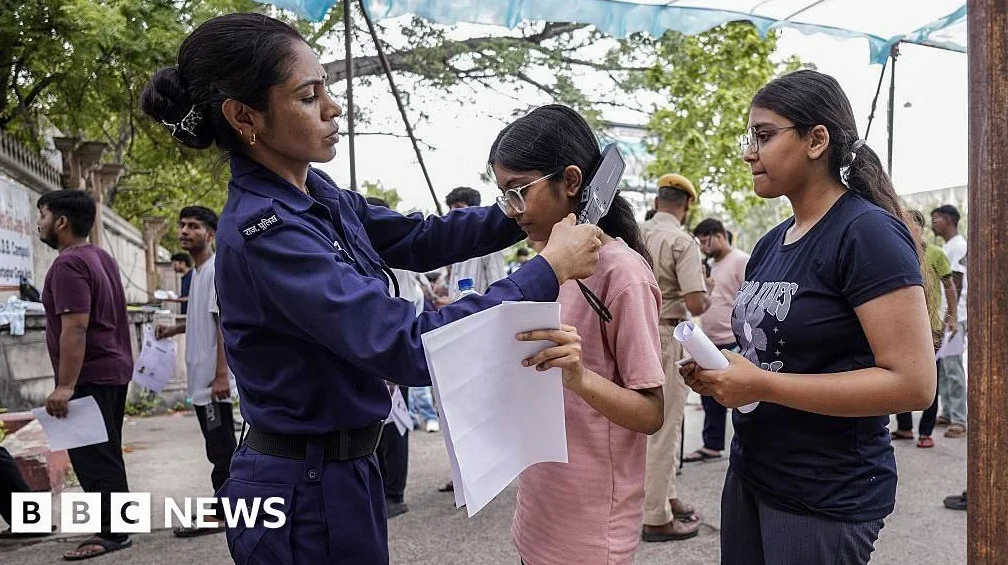 Indian Students Retake Medical Exam Amid Tight Security