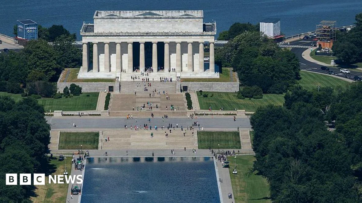 Reflecting Pool Liner Cut with Sharp Knife, NPS Says