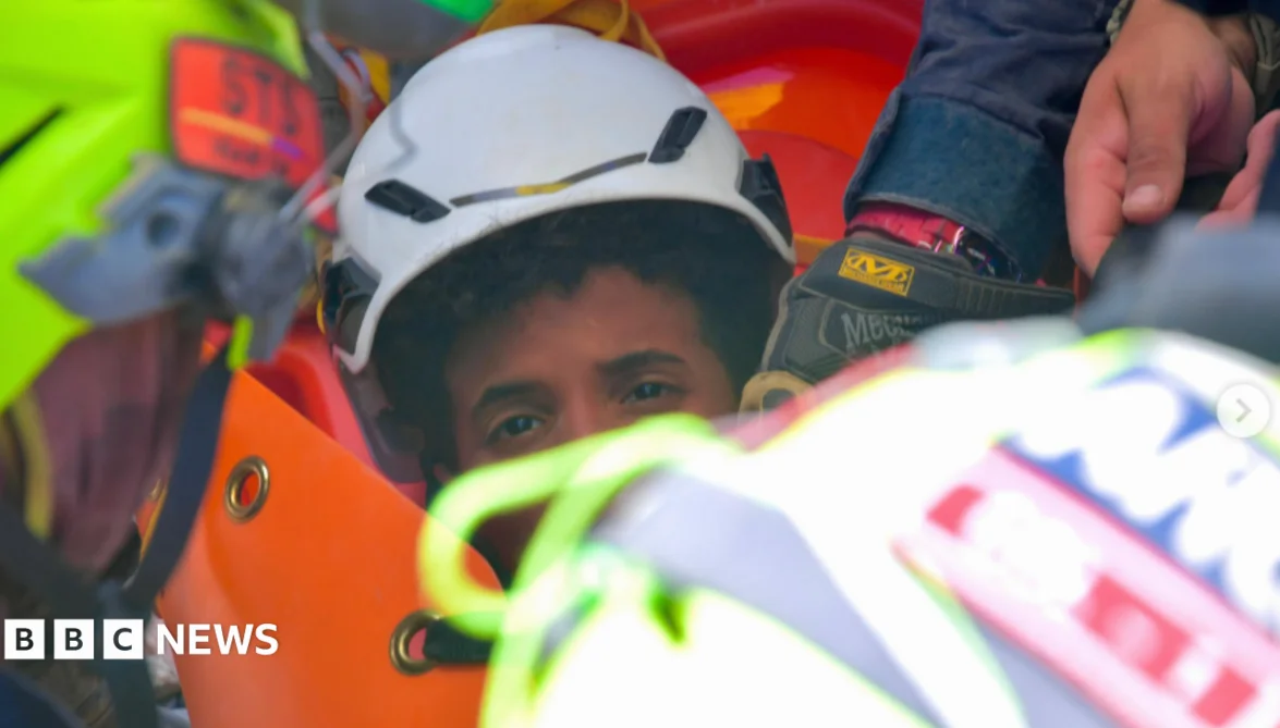 Two boys rescued from Venezuela earthquake rubble after days of being trapped