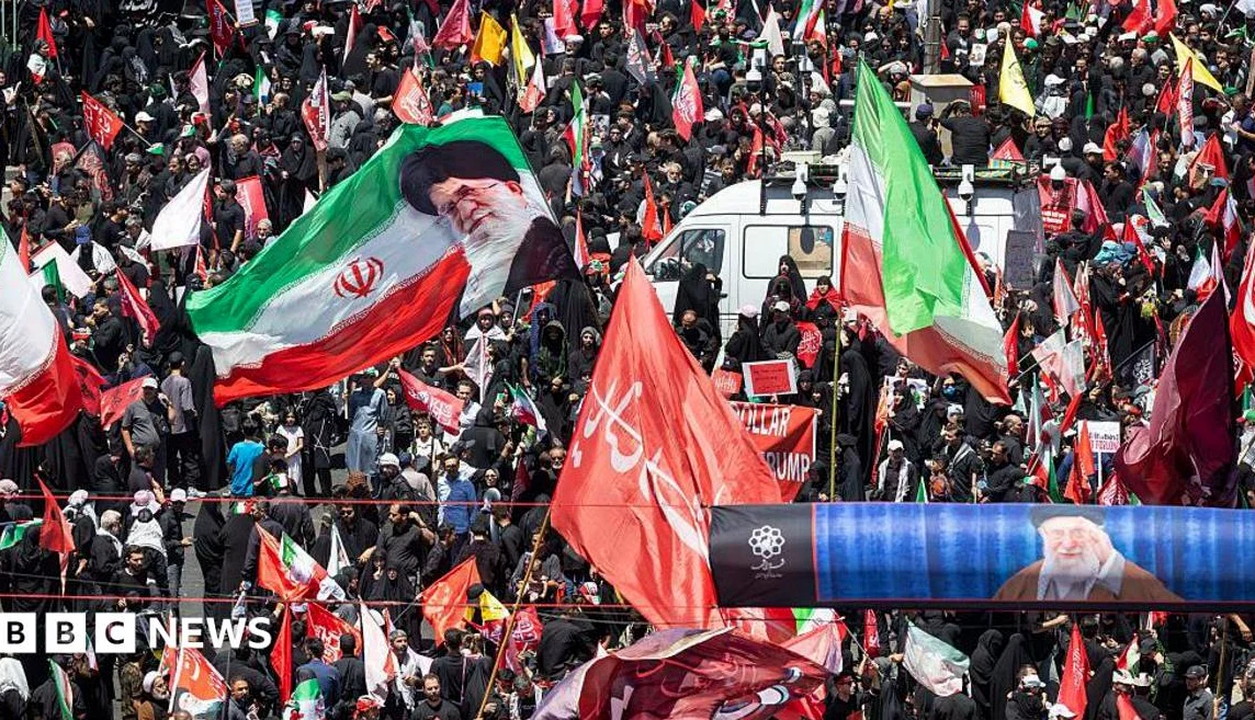 Huge Crowds in Mashhad as Iran’s Late Supreme Leader Buried