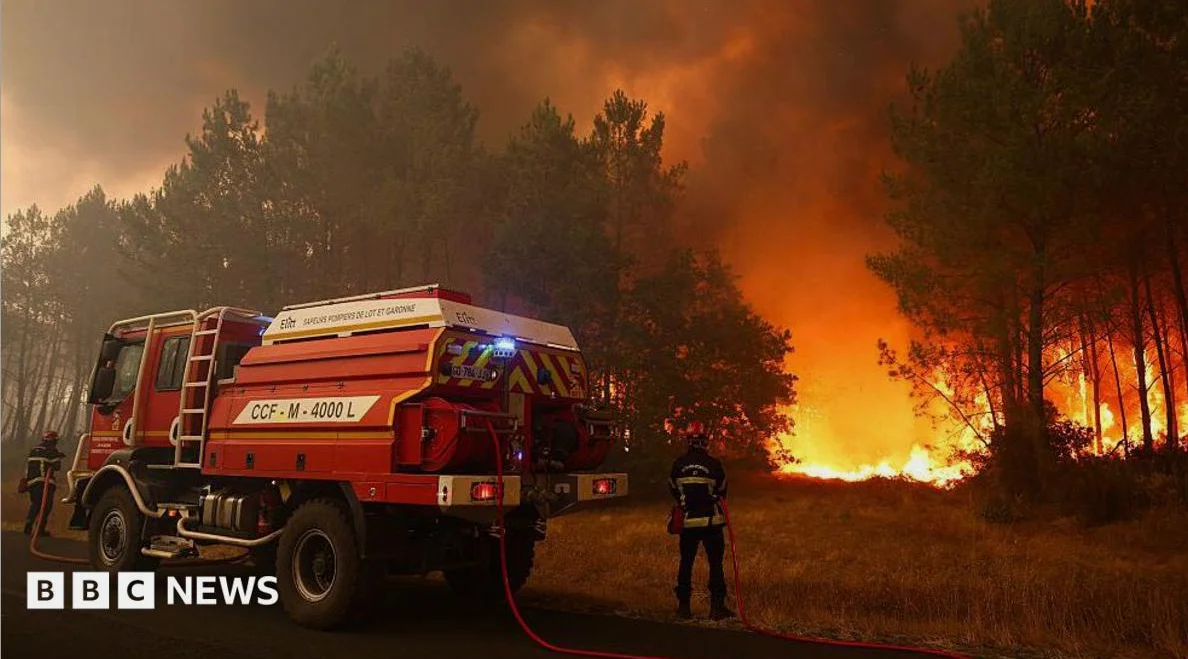 Thousands Evacuated in France as Wildfires Rage