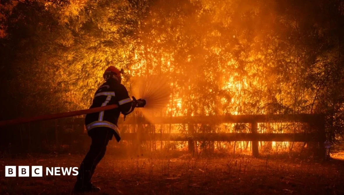 Macron Calls Crisis Meeting as Wildfires Threaten Bordeaux