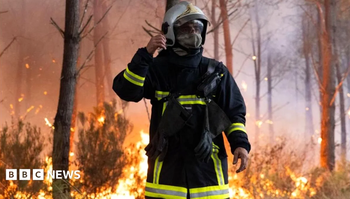 Wildfire Nine Miles From French City of Bordeaux