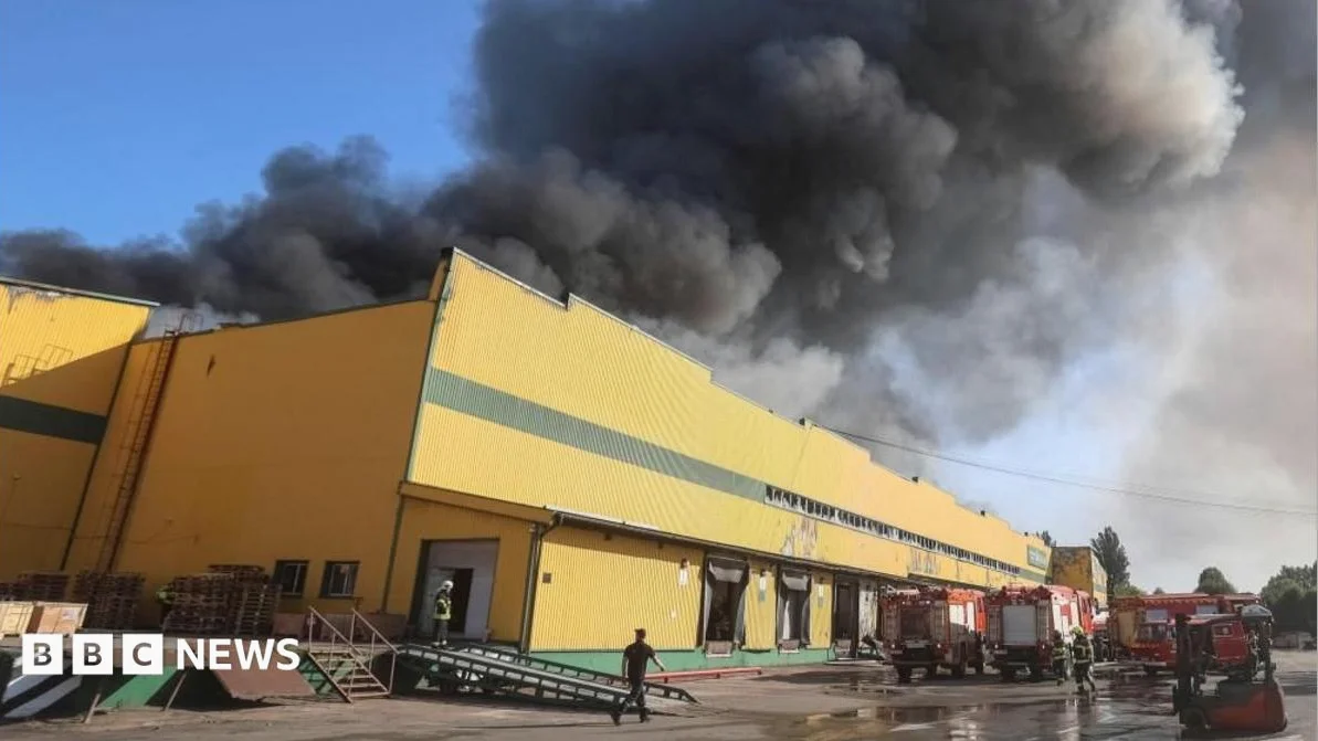 Nine killed in Kyiv strikes as Ukraine sinks Russian ship