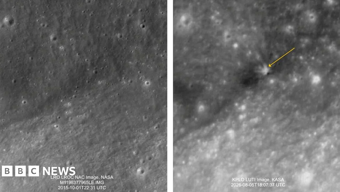 South Korea space agency shares Moon images after SpaceX rocket debris crash
