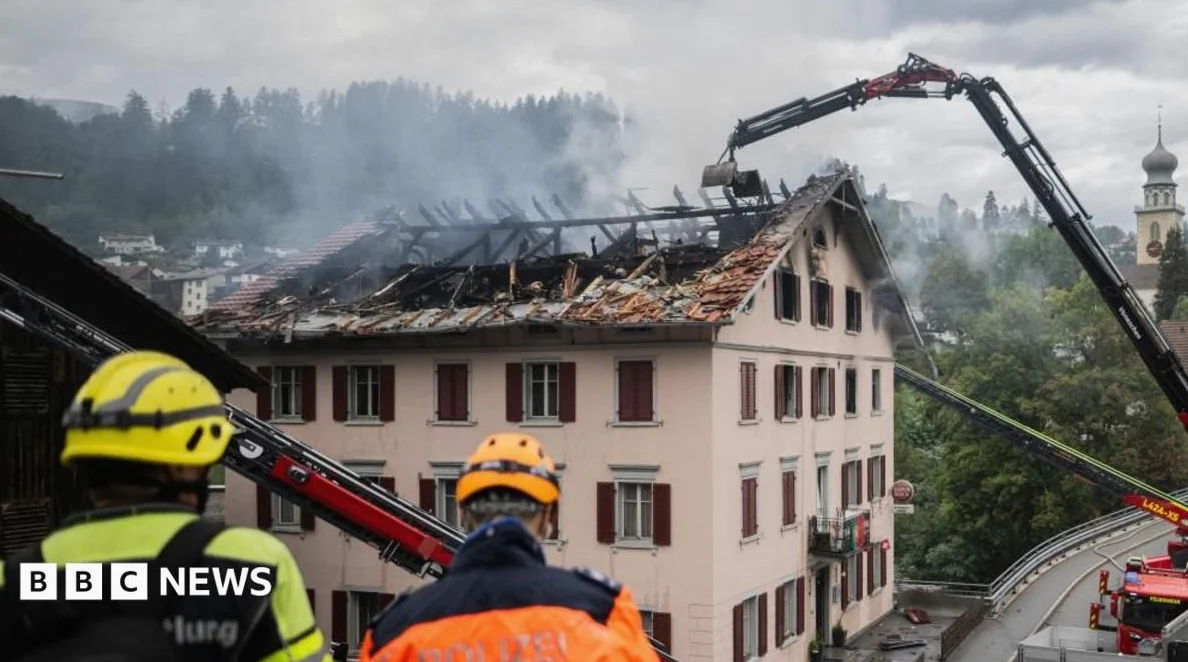 Five missing after fire in Swiss Alpine town
