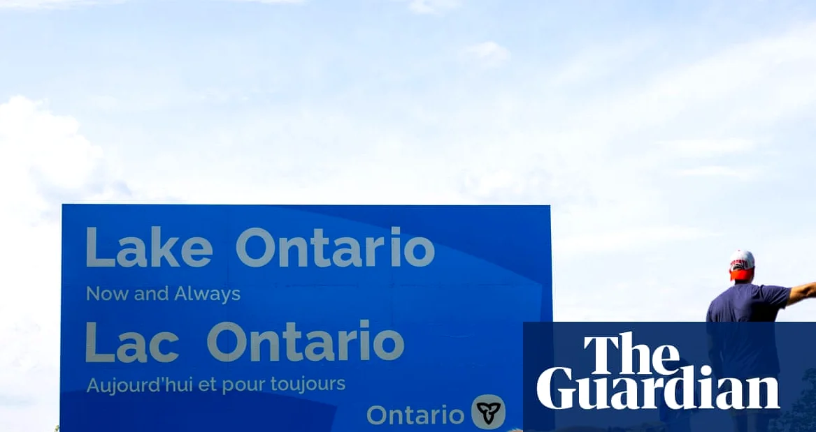 Canada Erects Giant Lake Ontario Sign as Trump Renames It Lake America
