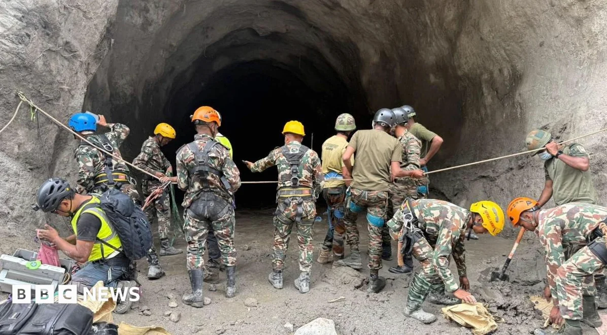 Nepal rescuers blast hillside in search of hydropower workers as families wait anxiously