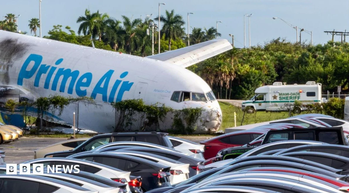 5人死亡：マイアミ空港で貨物機が滑走路外へ