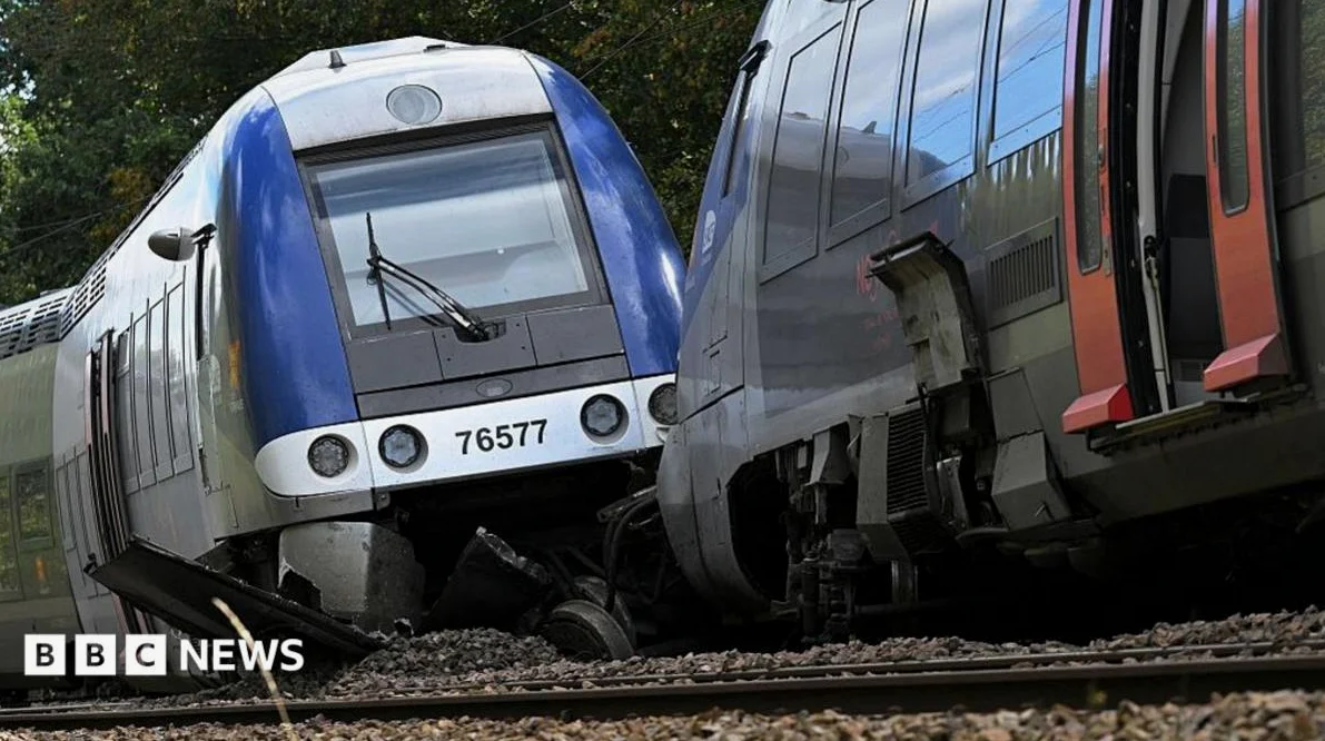 프랑스 북부 열차 탈선 사고, 악의적 행위 여부 조사 중