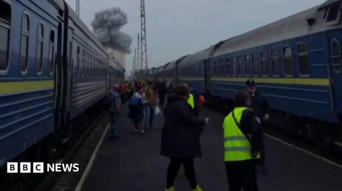 Russia Struck Train Near Border as Diplomats Passed Through